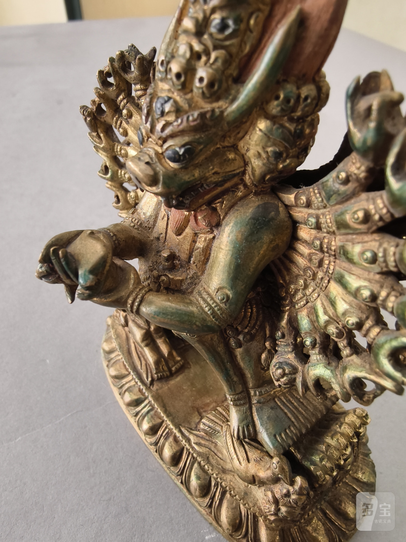 A GILT-BRONZE FIGURE OF VAJRABHAIRAVA - 图14
